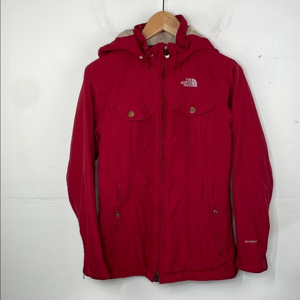 The North Face Vintage Hyvent Raincoat Womens Jacket Full Zip Gorpcore size S/P